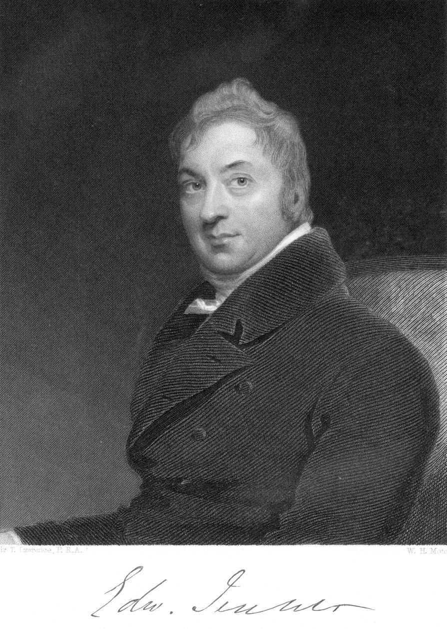 Edward Jenner, engelsk läkare, 1800 av Unbekannt