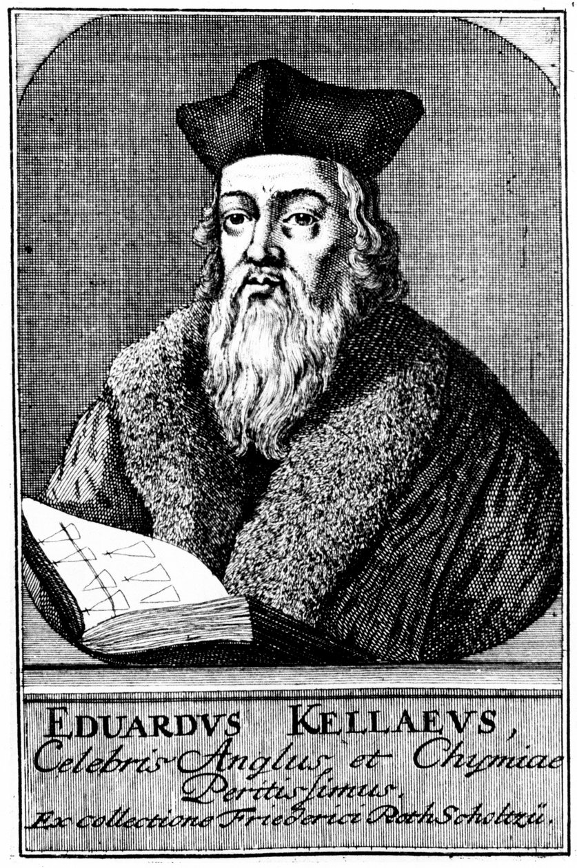 Edward Kelley, astrolog och alkemist, 1575 c1700 av Unbekannt