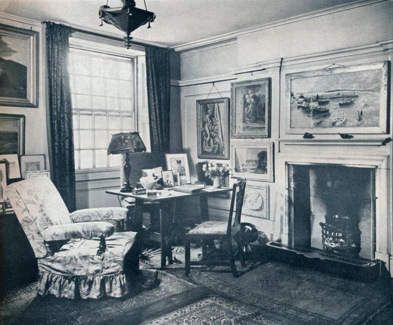 Edward Marshs vardagsrum, c1934 av Unbekannt