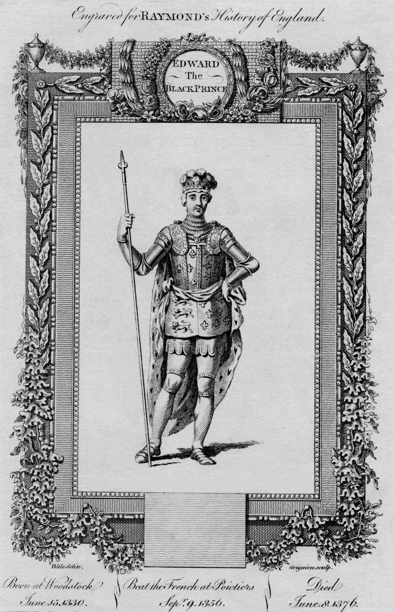 Edward den svarte prinsen, c1787 av Unbekannt