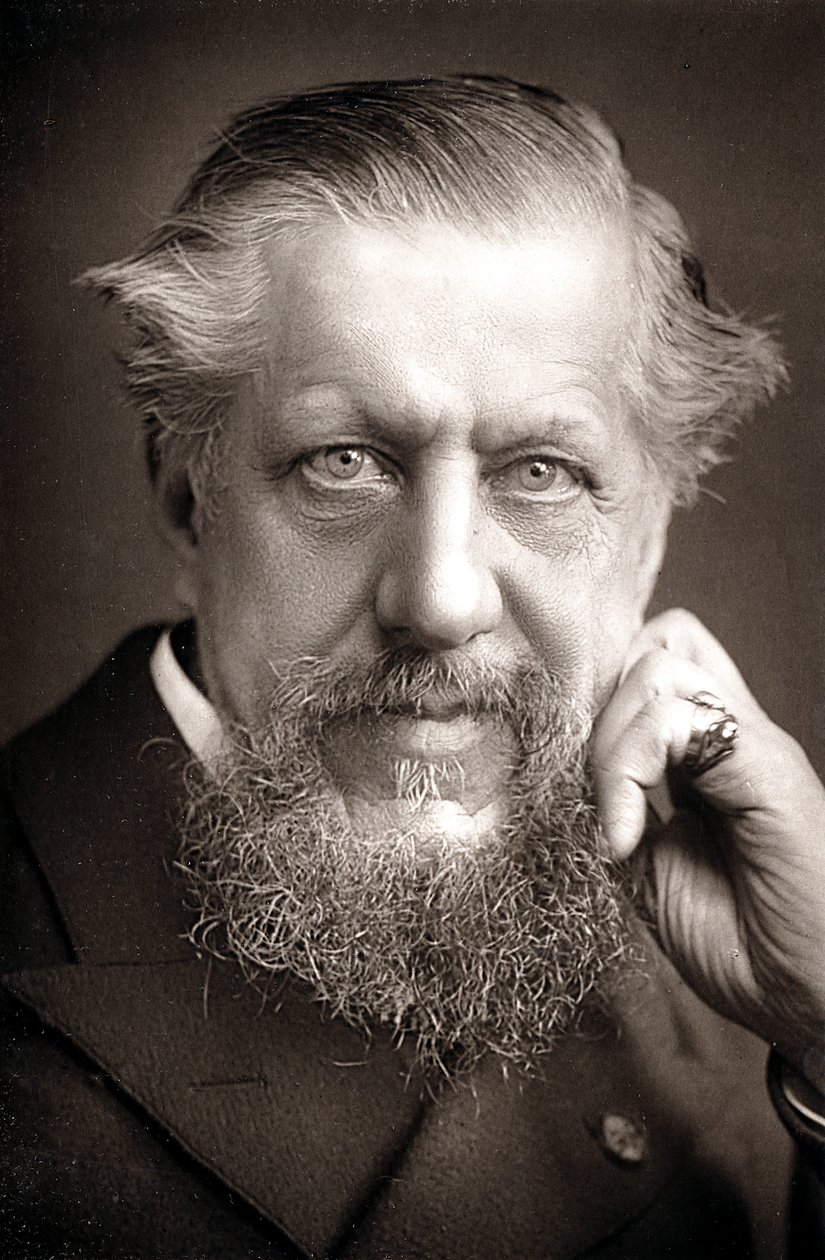 Edwin Arnold 1832-1904, brittisk orientalist, poet och journalist, c1890 av Unbekannt