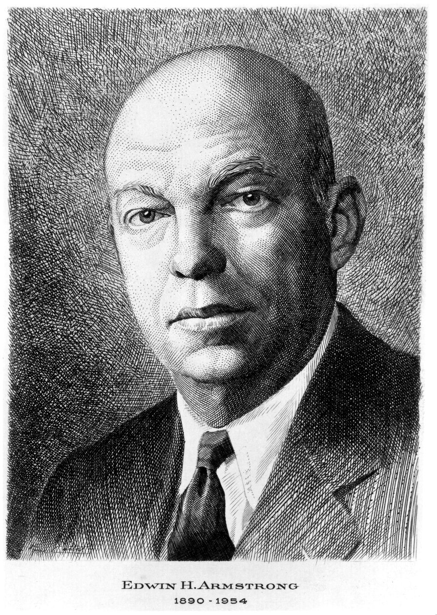 Edwin Howard Armstrong, amerikansk elektroingenjör, c 1940 av Unbekannt