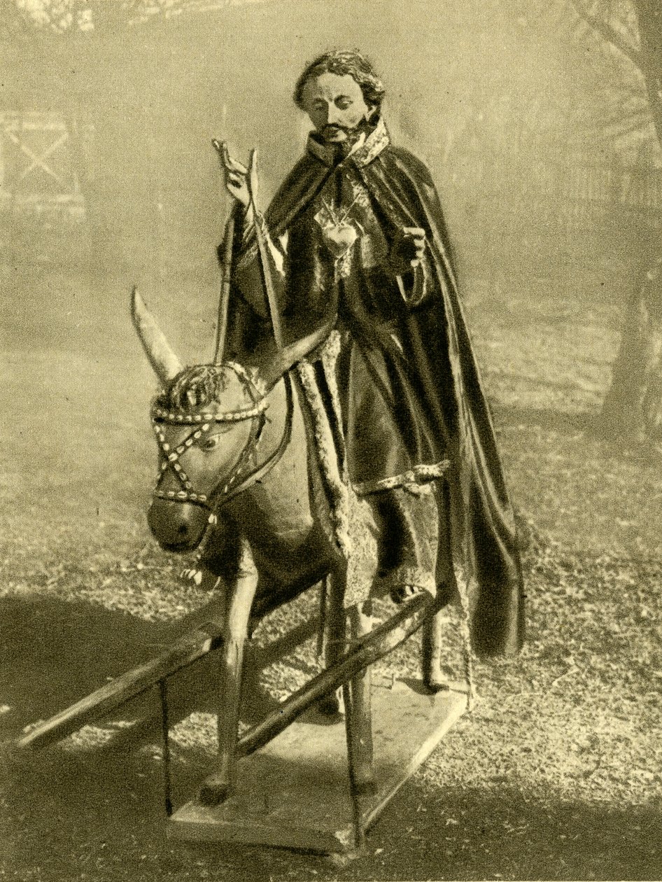 Bild av Kristus som rider på en åsna, Puch bei Hallein, Österrike, c1935. av Unbekannt
