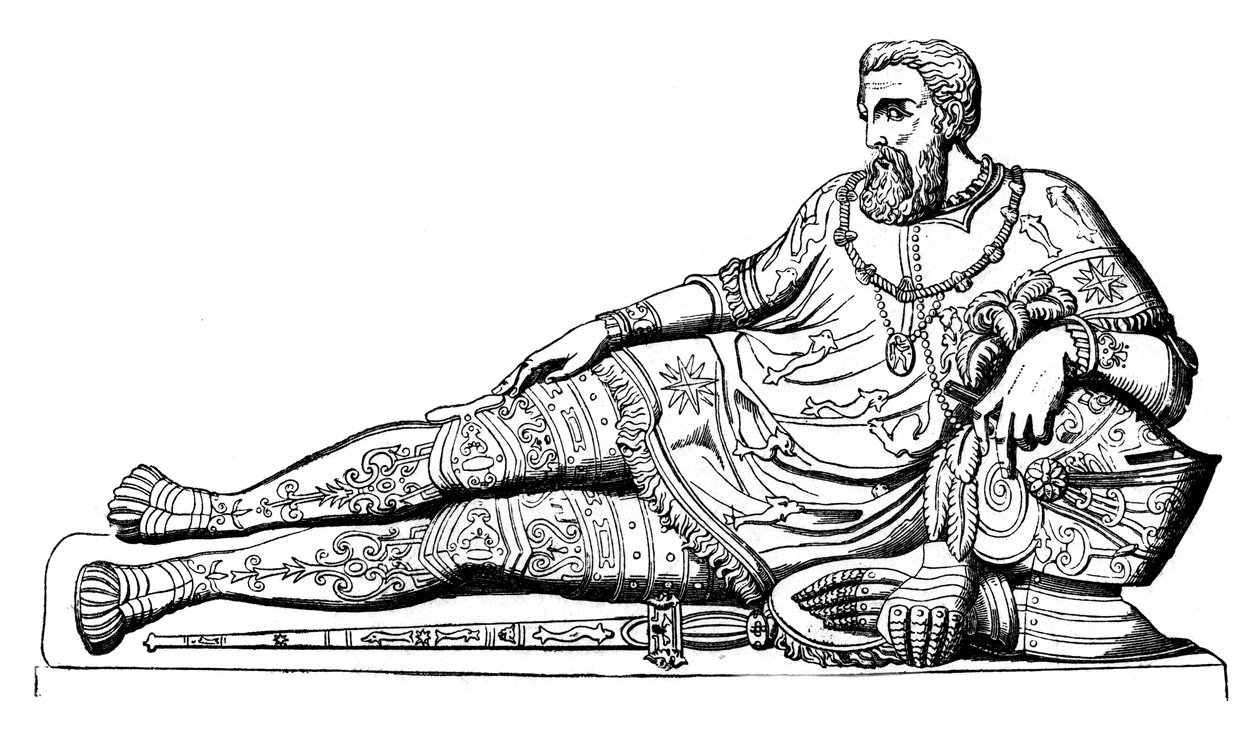 Bild av Philippe de Chabot, amiral av Frankrike, c1570, 1870 av Unbekannt