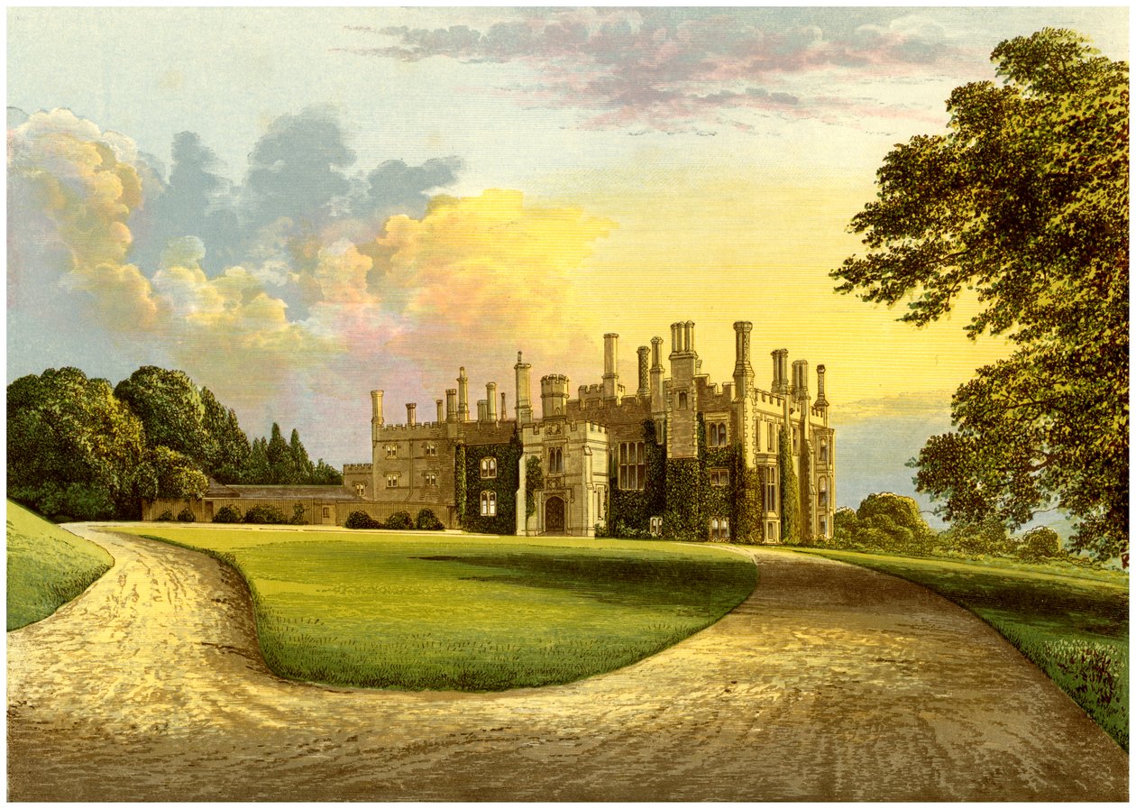 Eggesford House, Devon, hem för Earl of Portsmouth, c1880 av Unbekannt