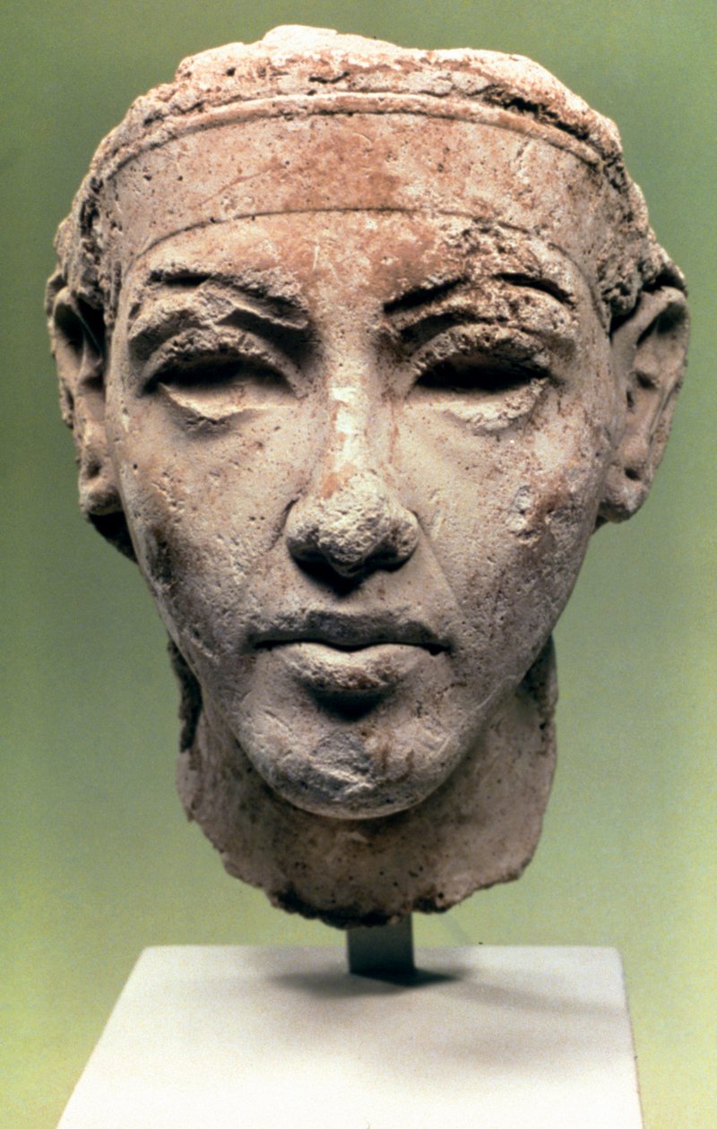 Egyptiskt huvud, Amarnaperioden, 1350 f.Kr av Unbekannt