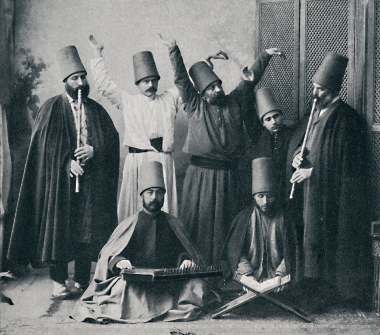 Egyptiska dansande dervischer, 1912 av Unbekannt