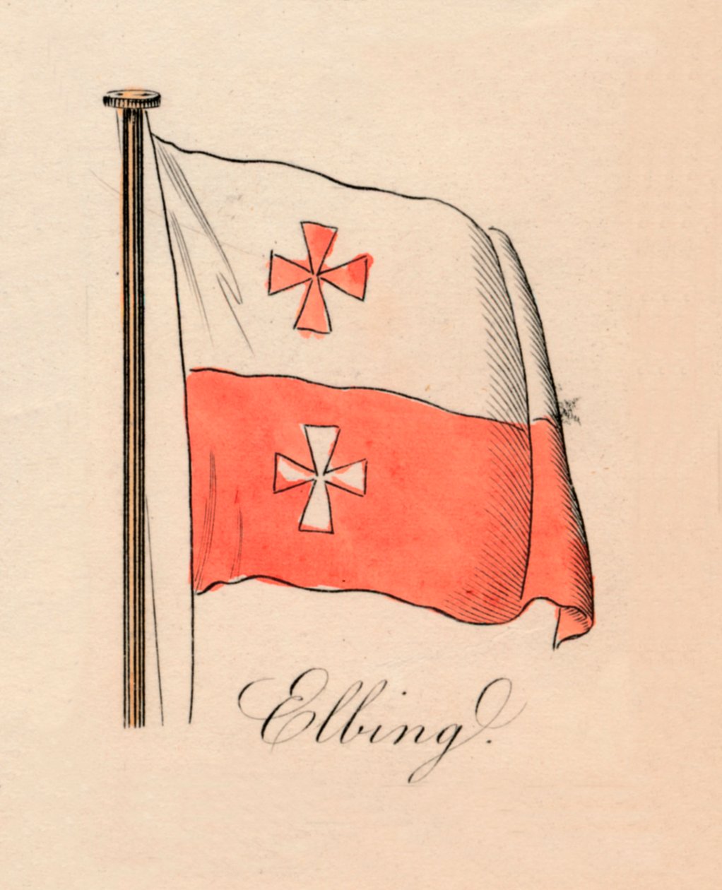 Elbing, 1838 av Unbekannt