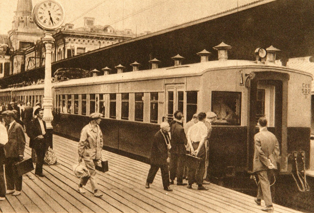 Elektriskt tåg med flera enheter, Moskva, Sovjetunionen, 1920-talet av Unbekannt