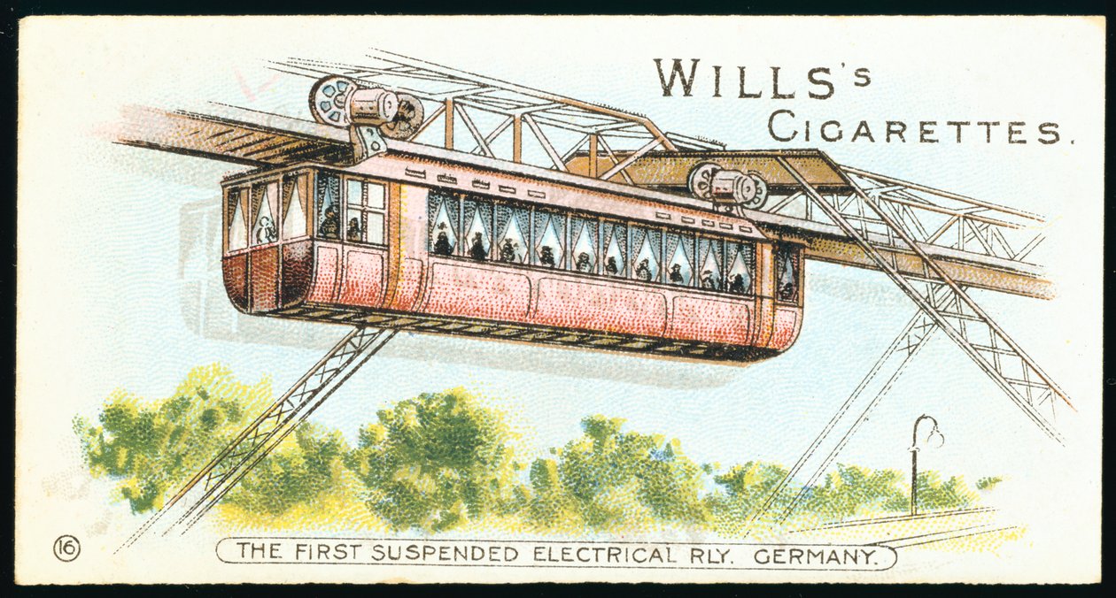 Elektrisk monorail vid Barmen-Elberfeld nu Wuppertal, Tyskland, 1901 av Unbekannt