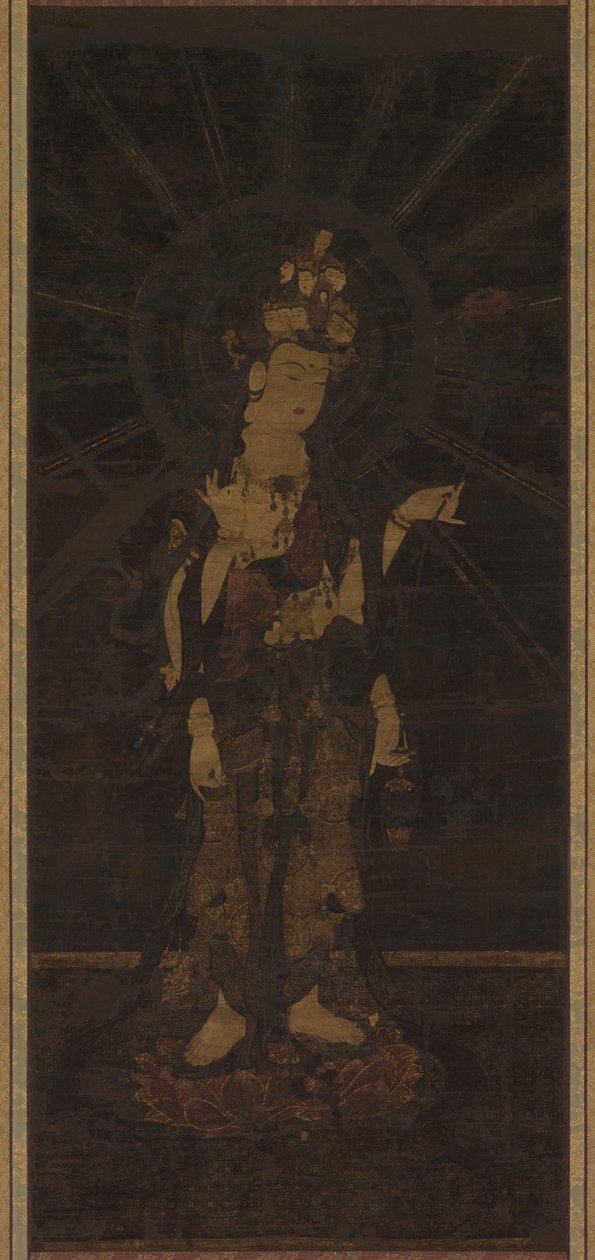 Elvahövdad barmhärtighetsgud Juichimen Kannon, 1200-talet. av Unbekannt