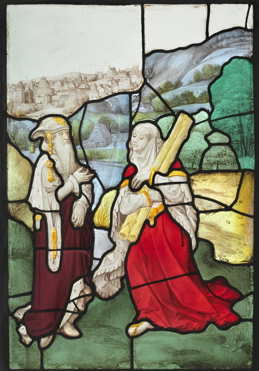 Elia och änkan från Sarfat, ca. 1525. av Unbekannt