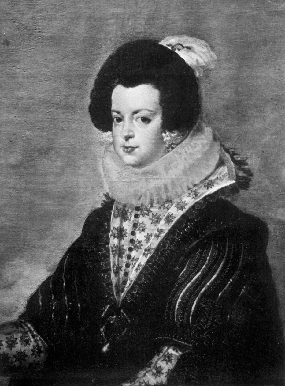 Elisabeth av Bourbon, hustru till kung Filip IV av Spanien, c1630 1901 av Unbekannt