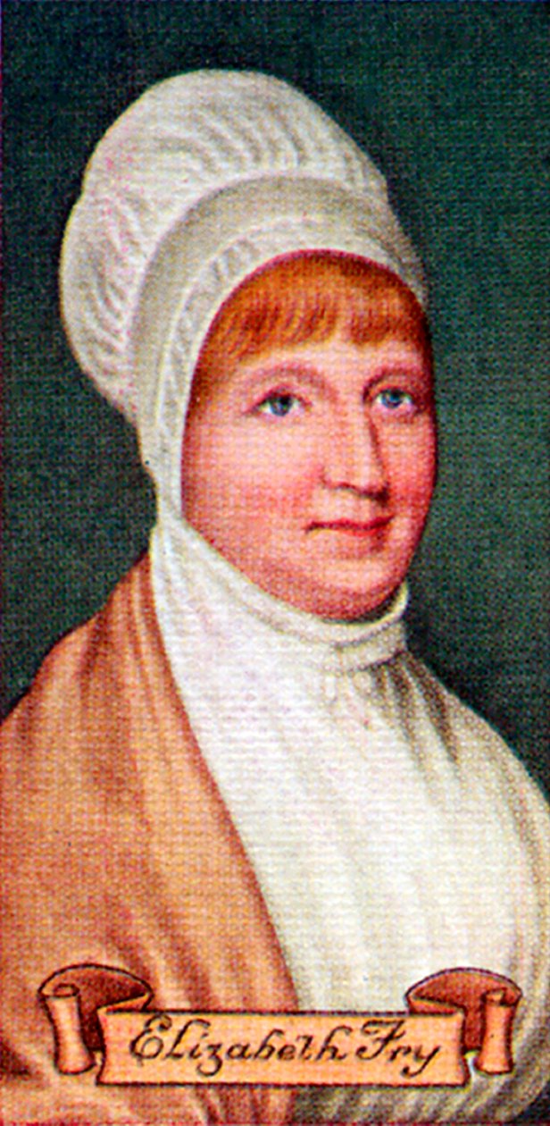Elizabeth Fry, hämtat från en serie cigarettkort, 1935 av Unbekannt