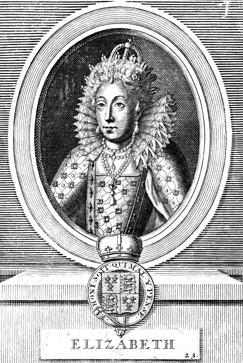 Elizabeth I, drottning av England och Irland av Unbekannt