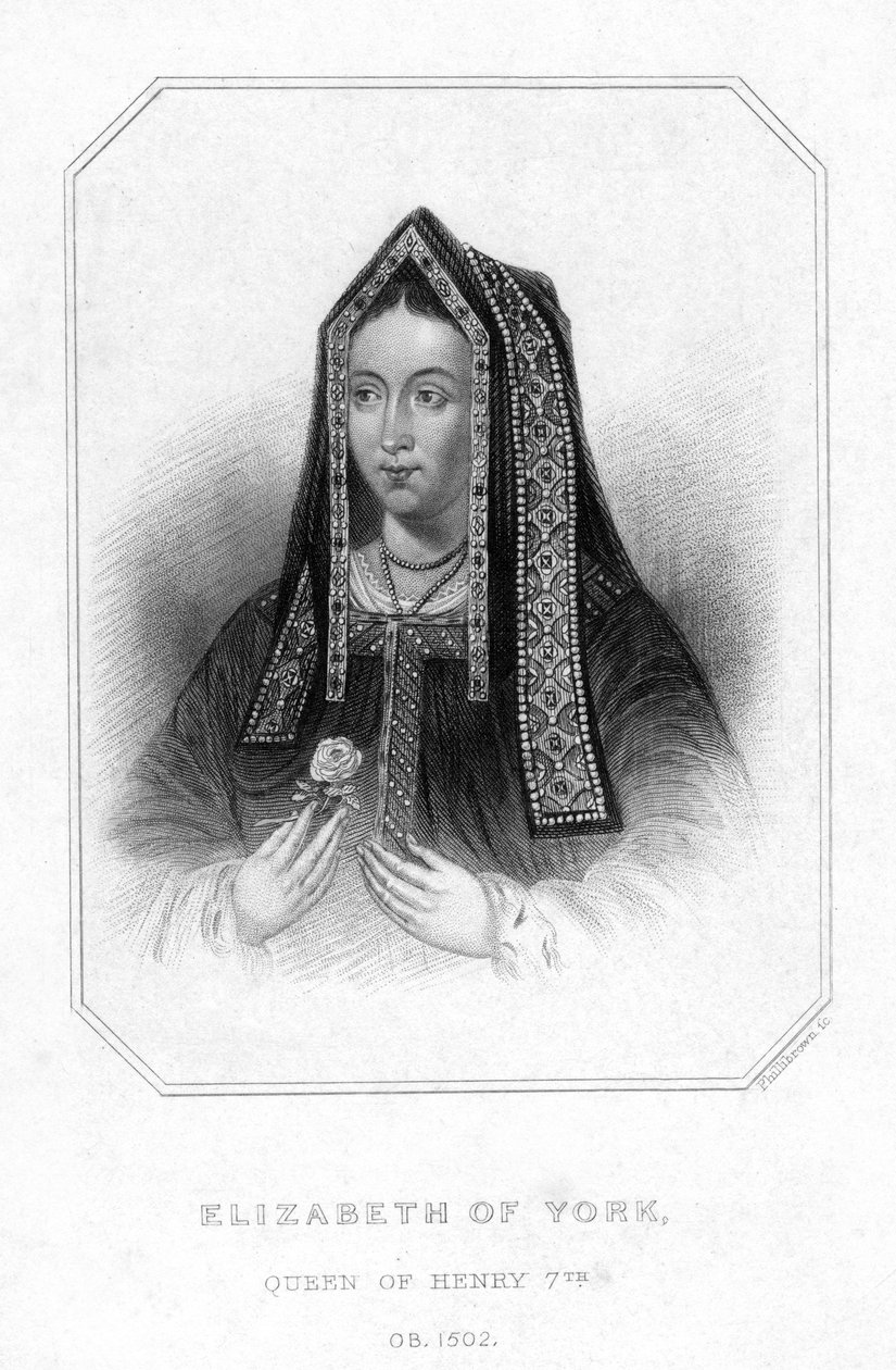 Elizabeth av York, drottningkonsort till kung Henrik VII av Unbekannt