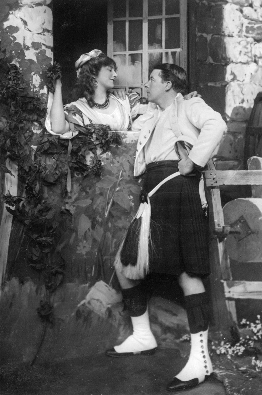 Ellaline Terriss och Seymour Hicks i The Gay Gordons, c1907 av Unbekannt
