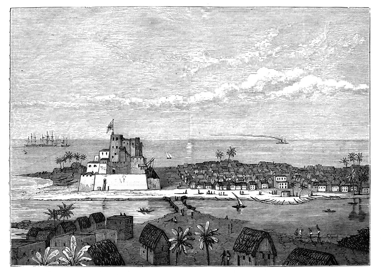 Elmina, Guldkusten, Västafrika, c1890 av Unbekannt