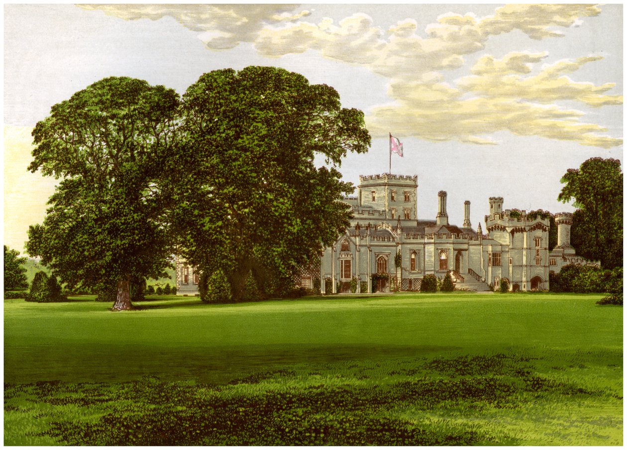 Elton Hall, Northamptonshire, hem för Earl of Carysfort, c1880 av Unbekannt