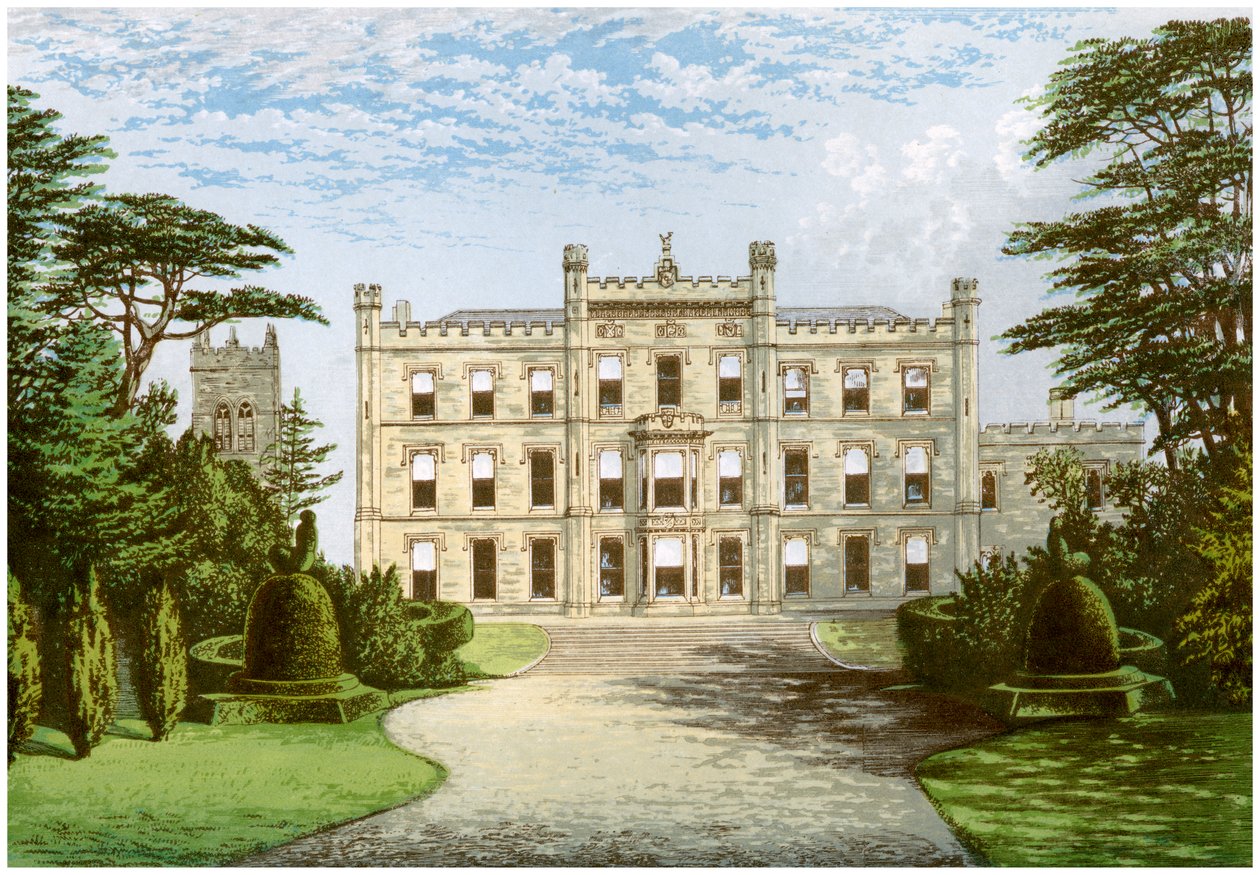 Elvaston Castle, Derbyshire, hem för Earl of Harrington, c1880 av Unbekannt