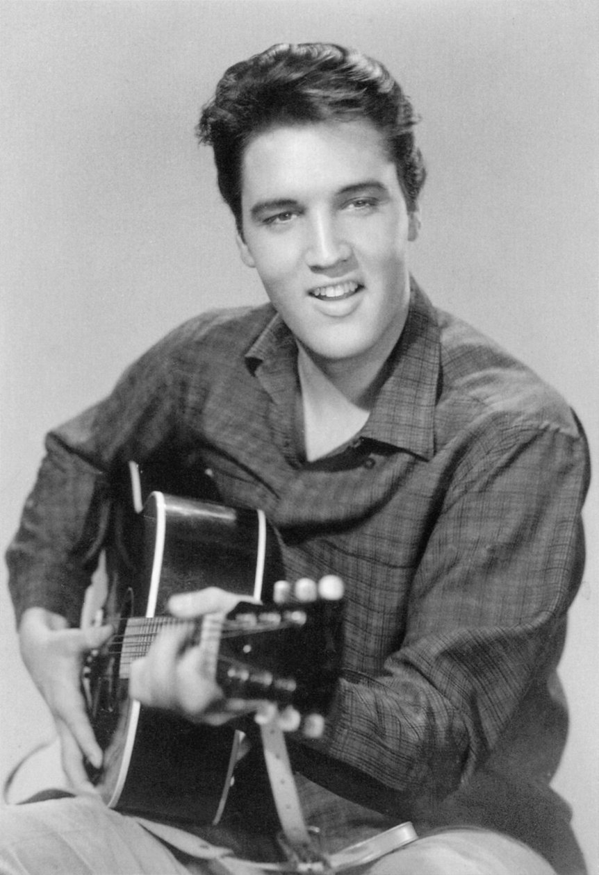 Elvis Presley, amerikansk sångare och skådespelare, 1950-talet av Unbekannt