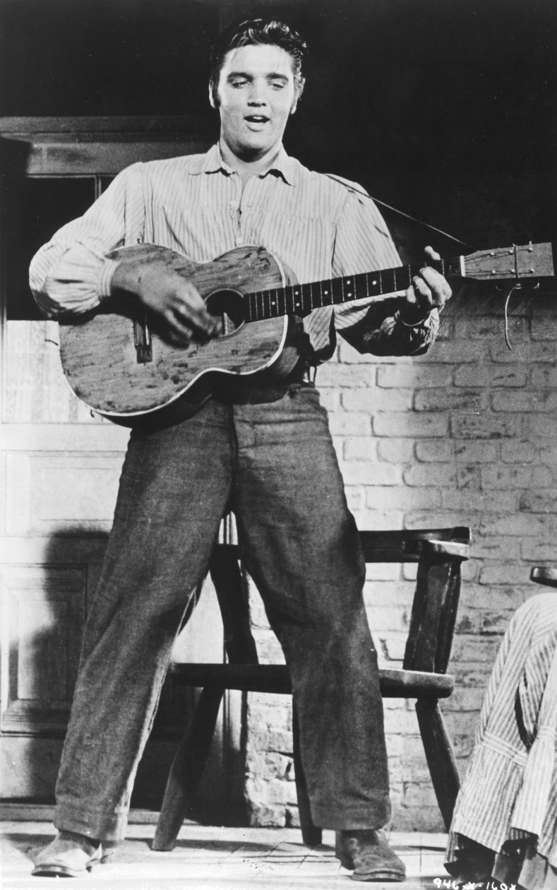 Elvis Presley, amerikansk sångare och skådespelare, 1950-talet av Unbekannt