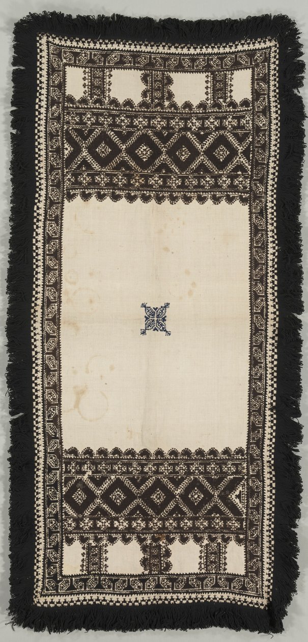 Broderad matta eller en Paños de Ofrenda, 1800-talet. av Unbekannt