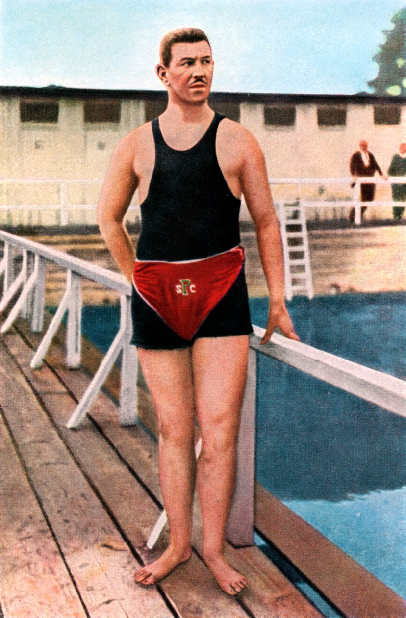 Emil Rausch, tysk simmare, olympiska spelen, St Louis, USA, 1904, 1936 av Unbekannt