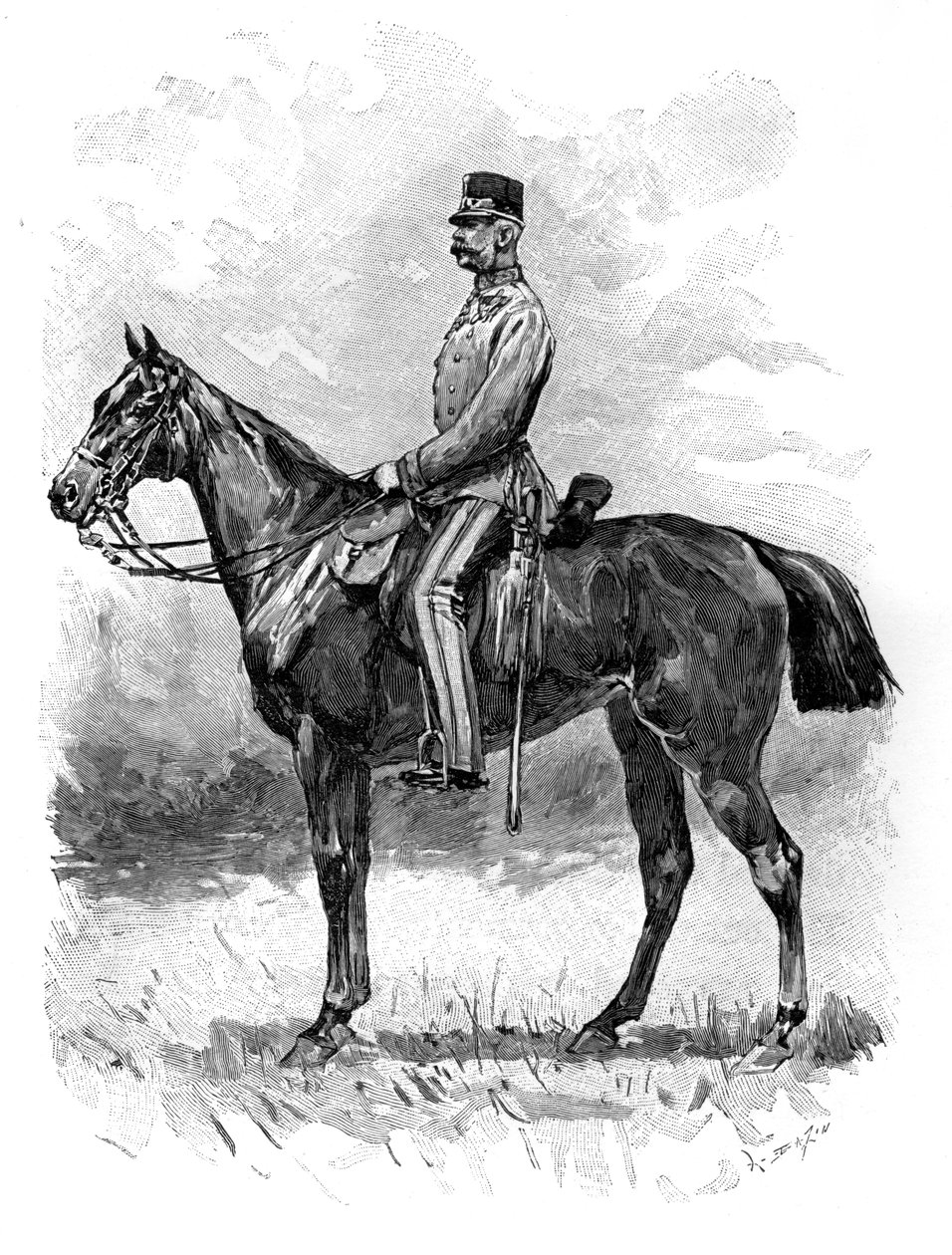 Kejsar Franz Josef av Österrike, 1892 av Unbekannt
