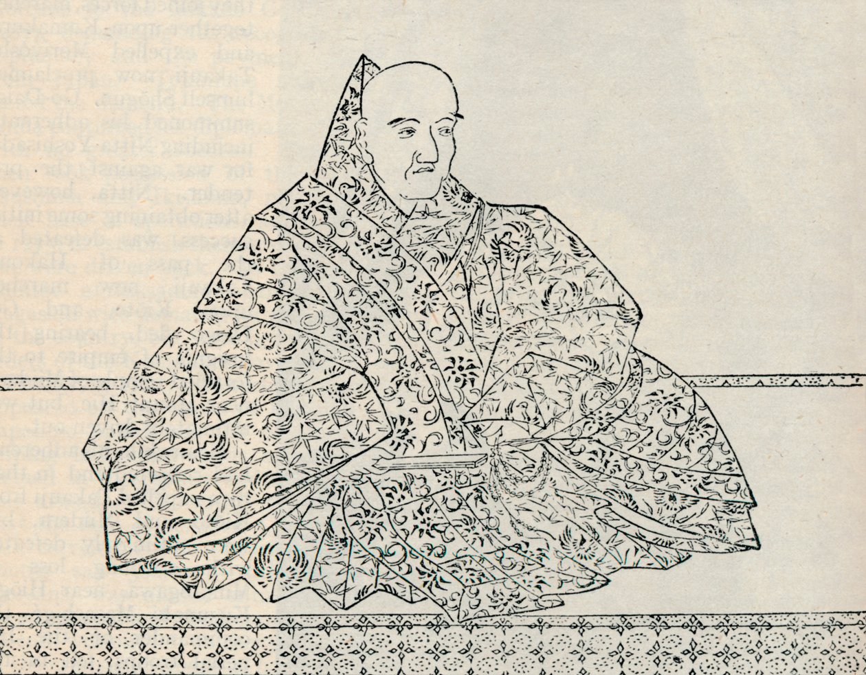Kejsar Go-Uda av Japan, under vars regeringstid den mongoliska armadan förstördes, 1907 av Unbekannt