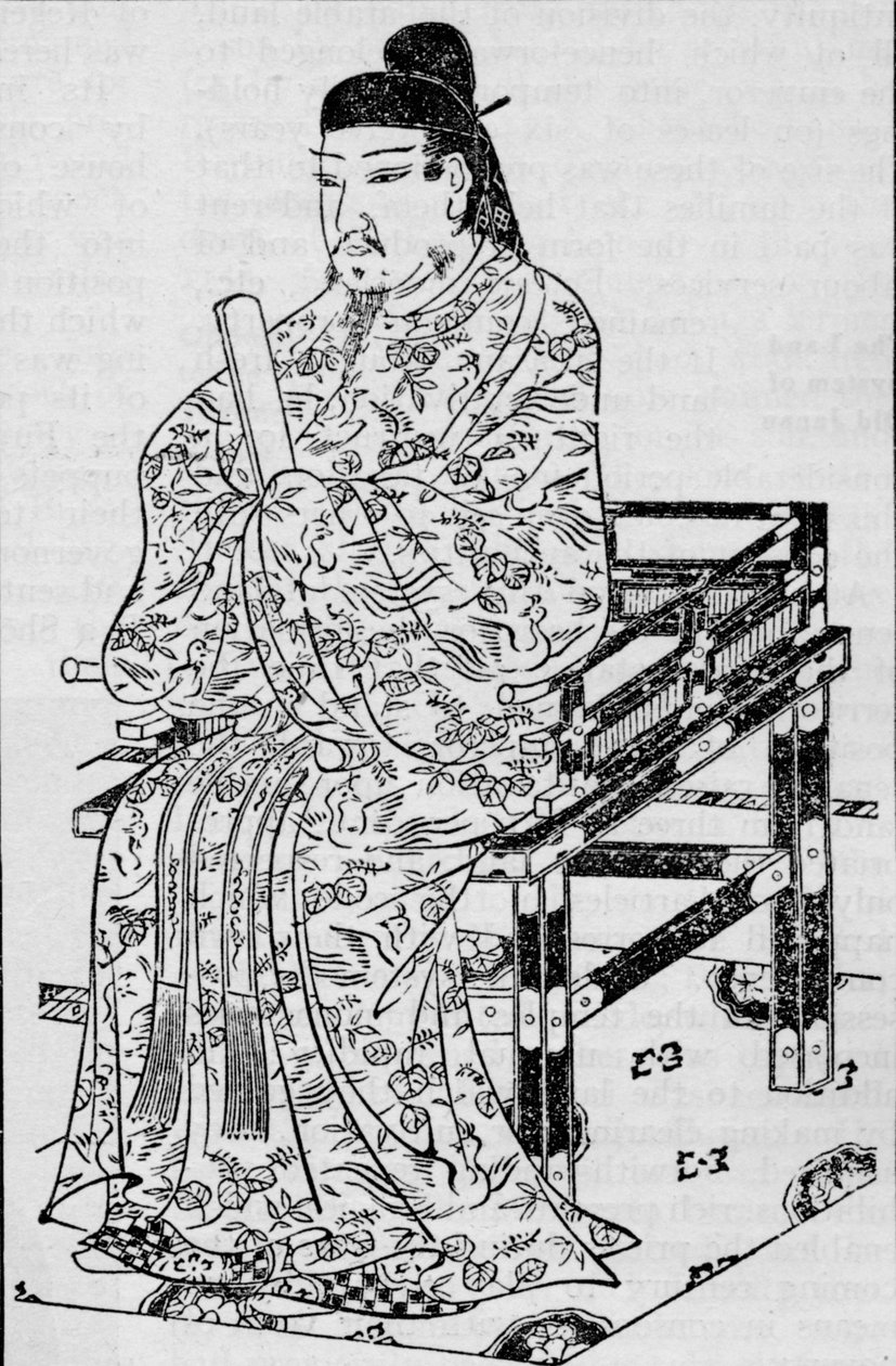 Kejsar Kanmu, som upprättade den japanska arvslagen 1907 av Unbekannt