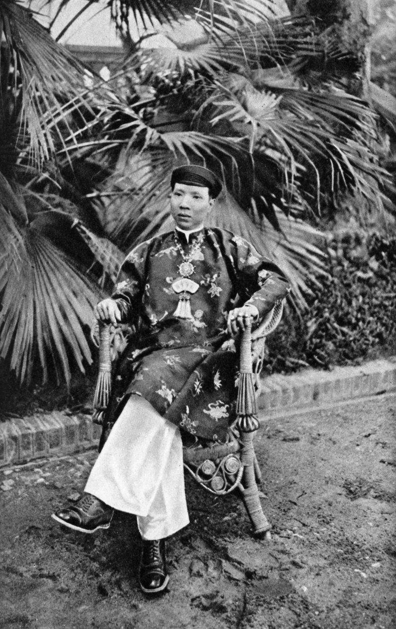 Kejsar Khai Dinh 1885-1925, 12:e kejsaren av Nguyendynastin, Annam, Vietnam, 1922 av Unbekannt
