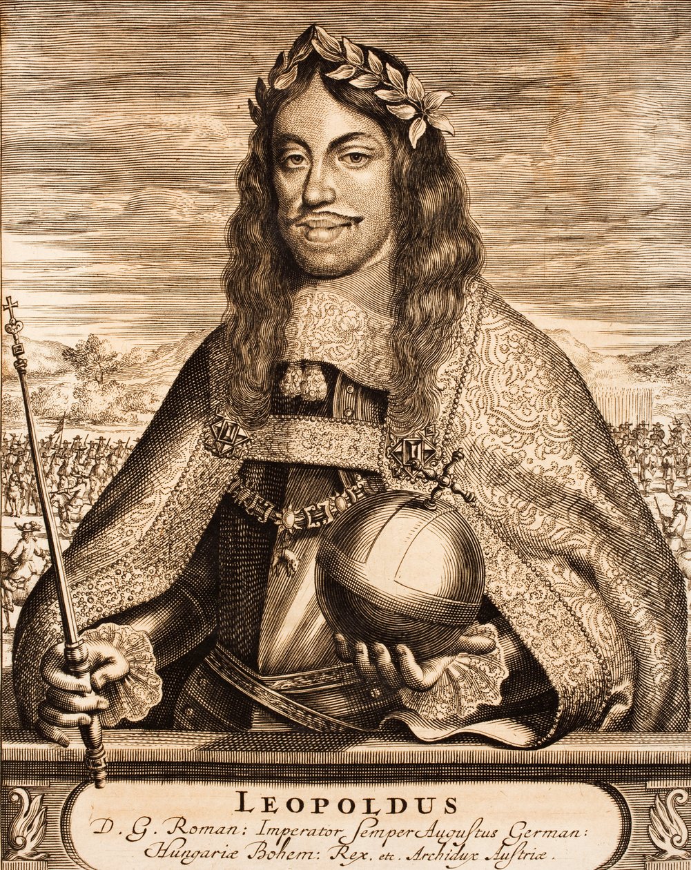 Kejsar Leopold I 1640-1705 Från: Krigsscenen, 1675. av Unbekannt
