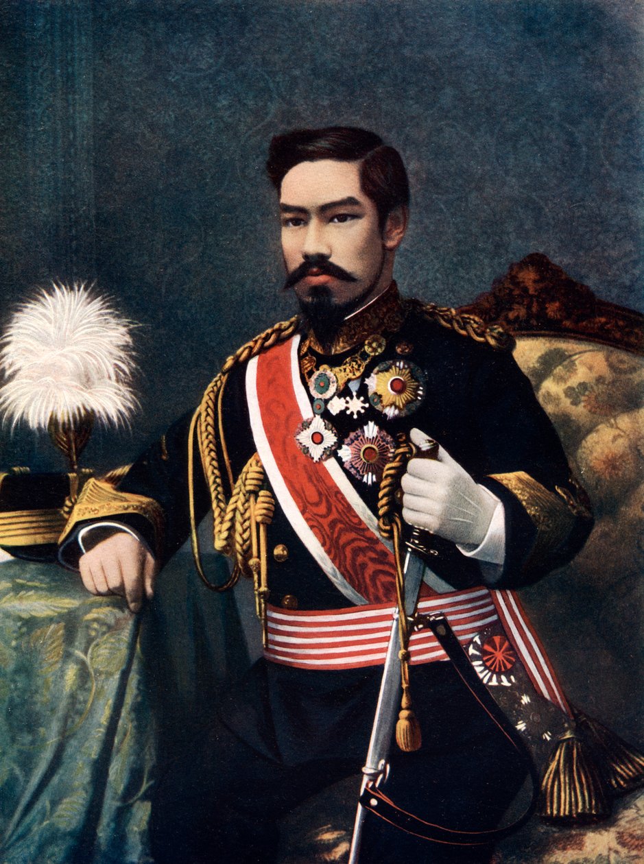 Kejsar Meiji av Japan, sent 1800-tidigt 1900-tal av Unbekannt