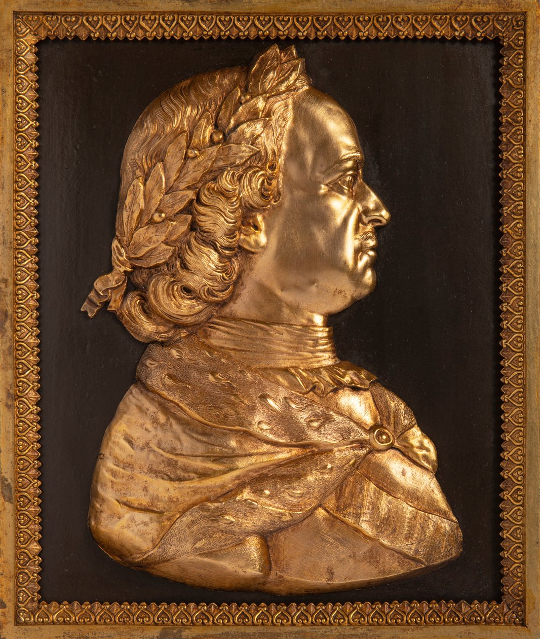 Kejsar Peter I den store basrelief, 1800-talet. av Unbekannt