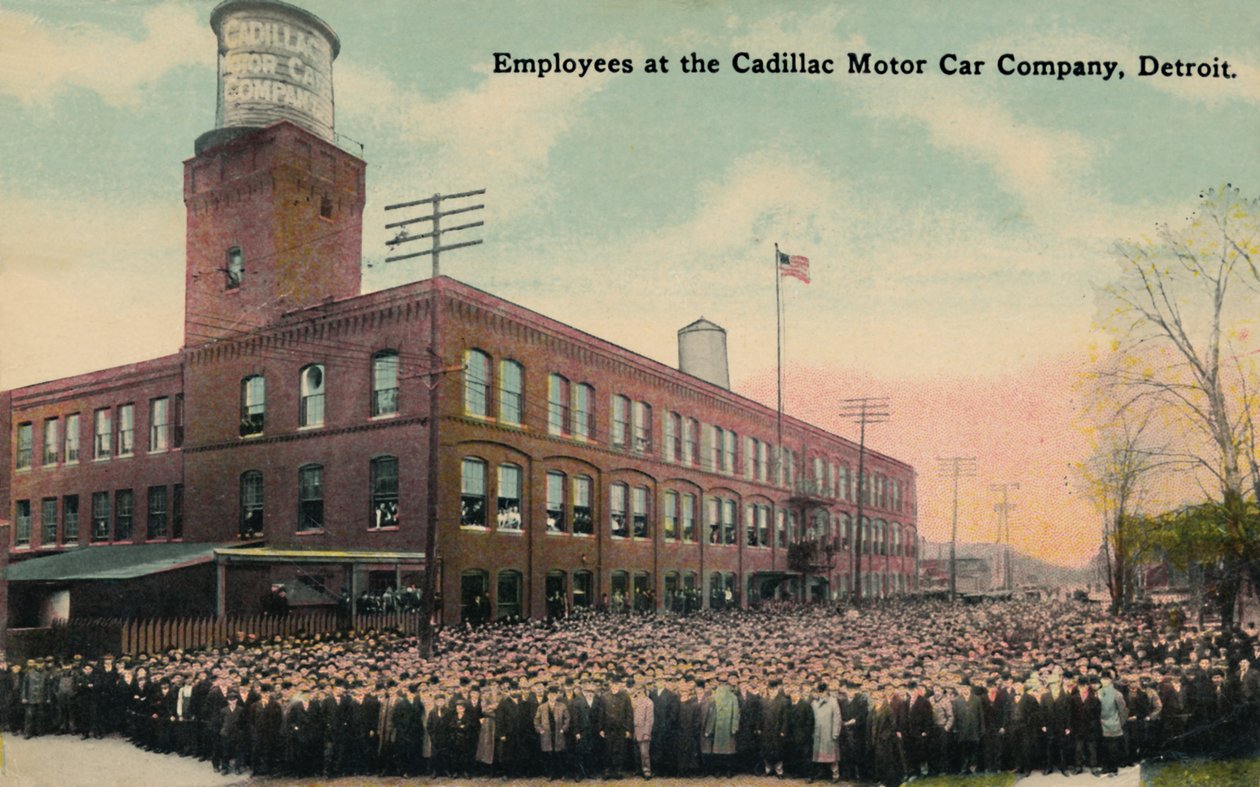 Anställda på Cadillac Motor Car Company, Detroit, c1930-talet. av Unbekannt