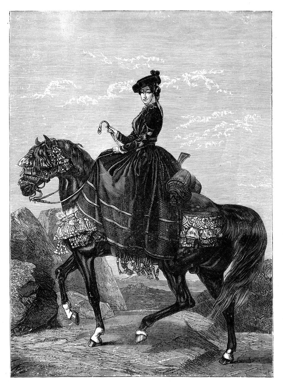 Kejsarinnan Eugenie de Montijo 1826-1920 av Unbekannt