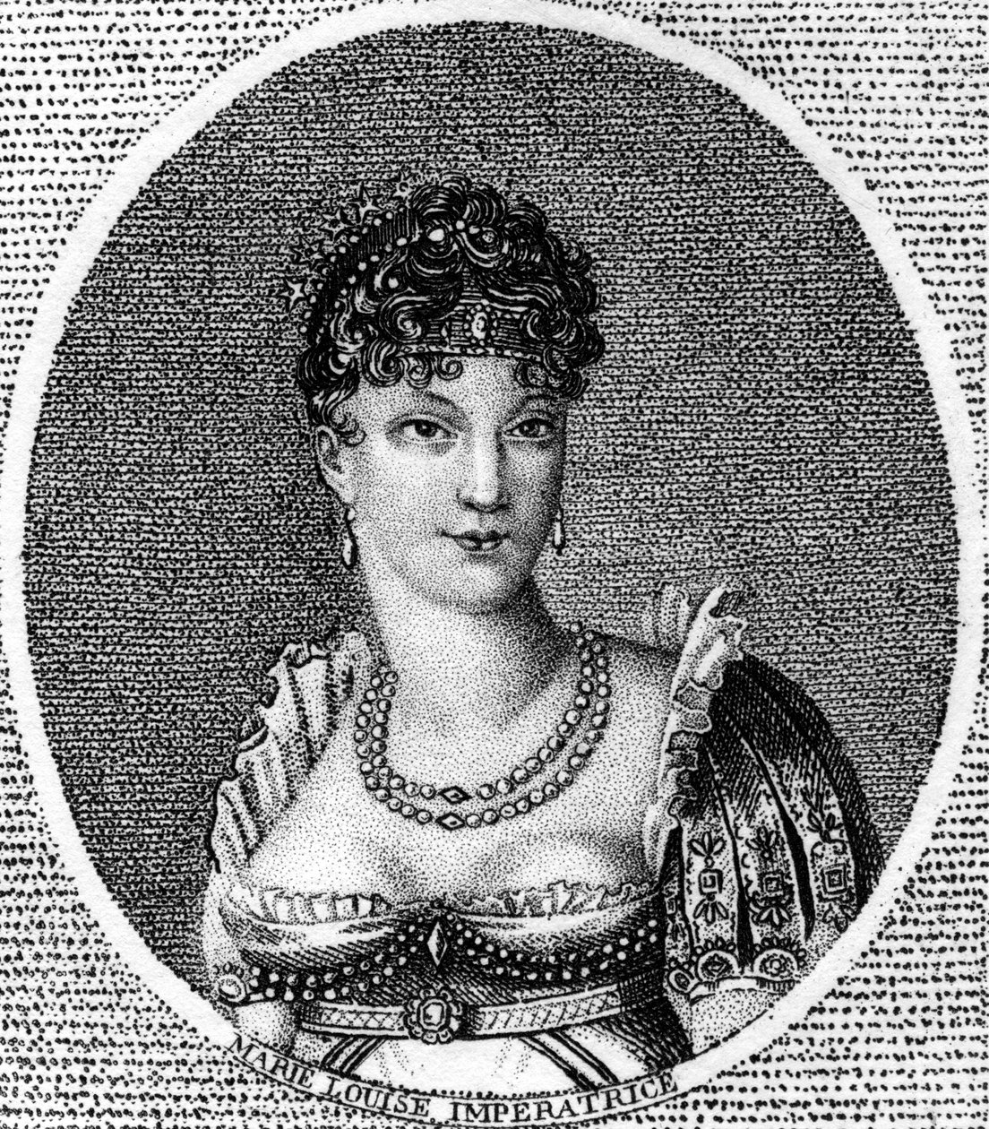 Kejsarinna Marie Louise, kejsarinna av Frankrike, andra hustru till Napoleon Bonaparte, 1791-1847 av Unbekannt