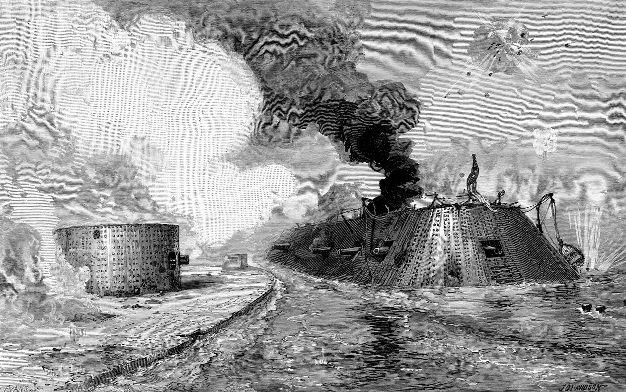 Engagemang mellan förbundsmedlemmar och unionister, amerikanska inbördeskriget, 1852 1885 av Unbekannt
