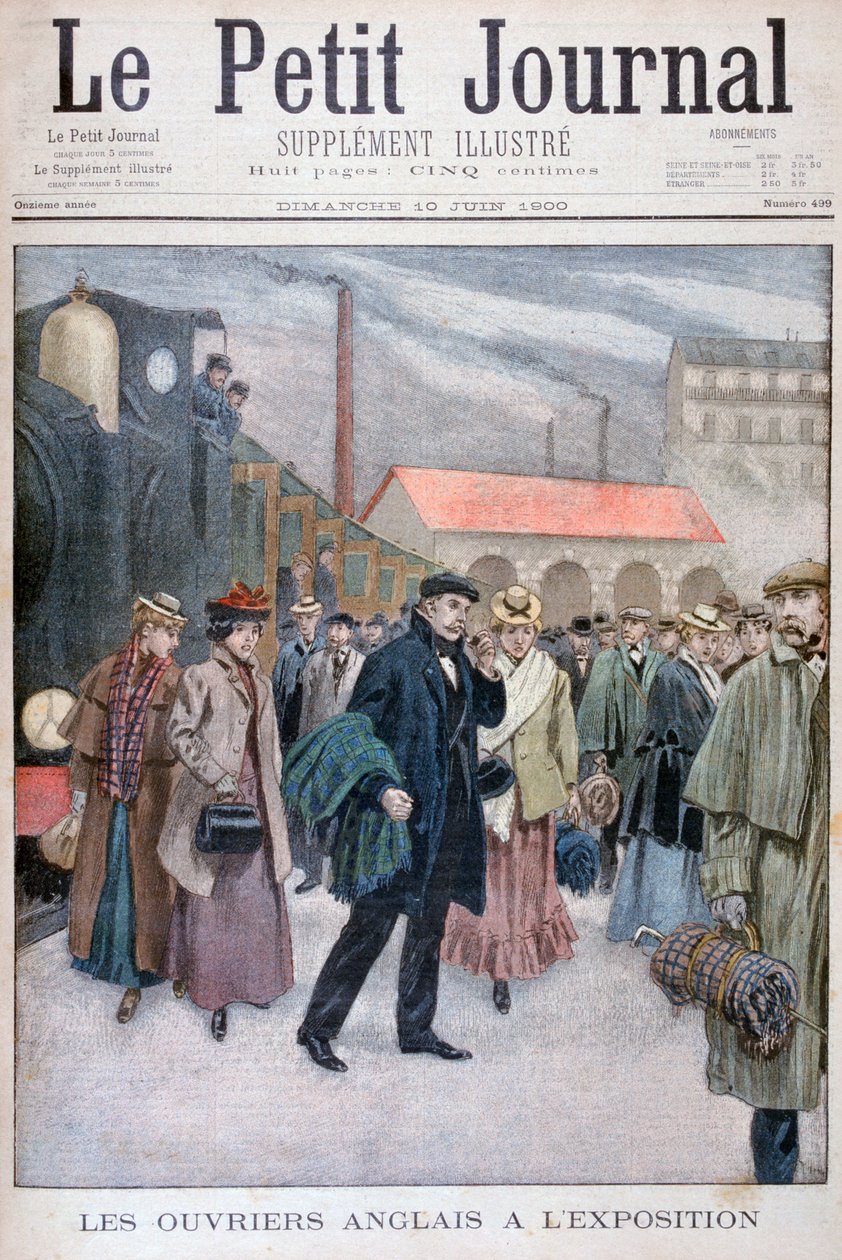 Engelsmän besöker den allmänna utställningen 1900 i Paris 1900 av Unbekannt