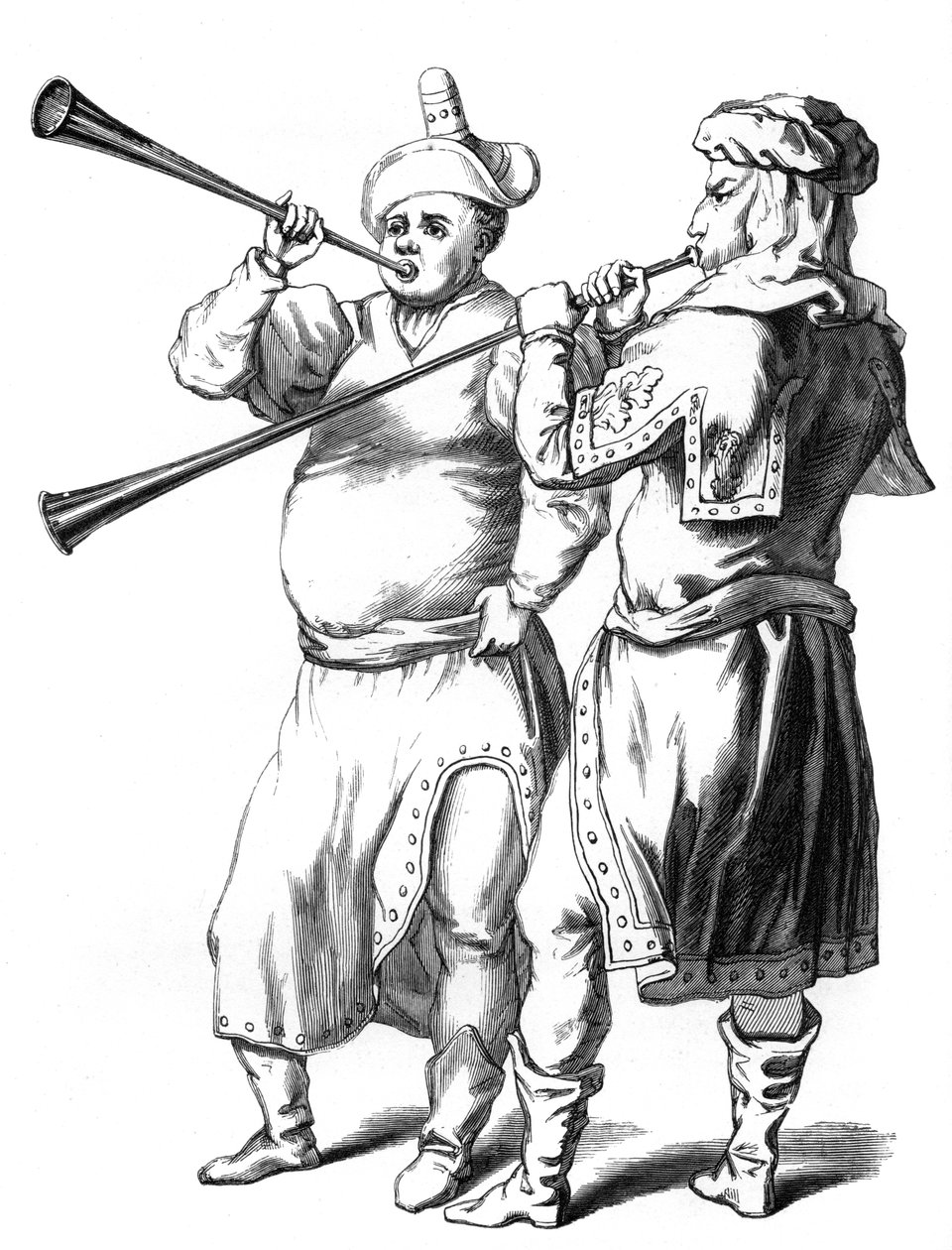 Engelska trumpetare, 1375 1849 av Unbekannt