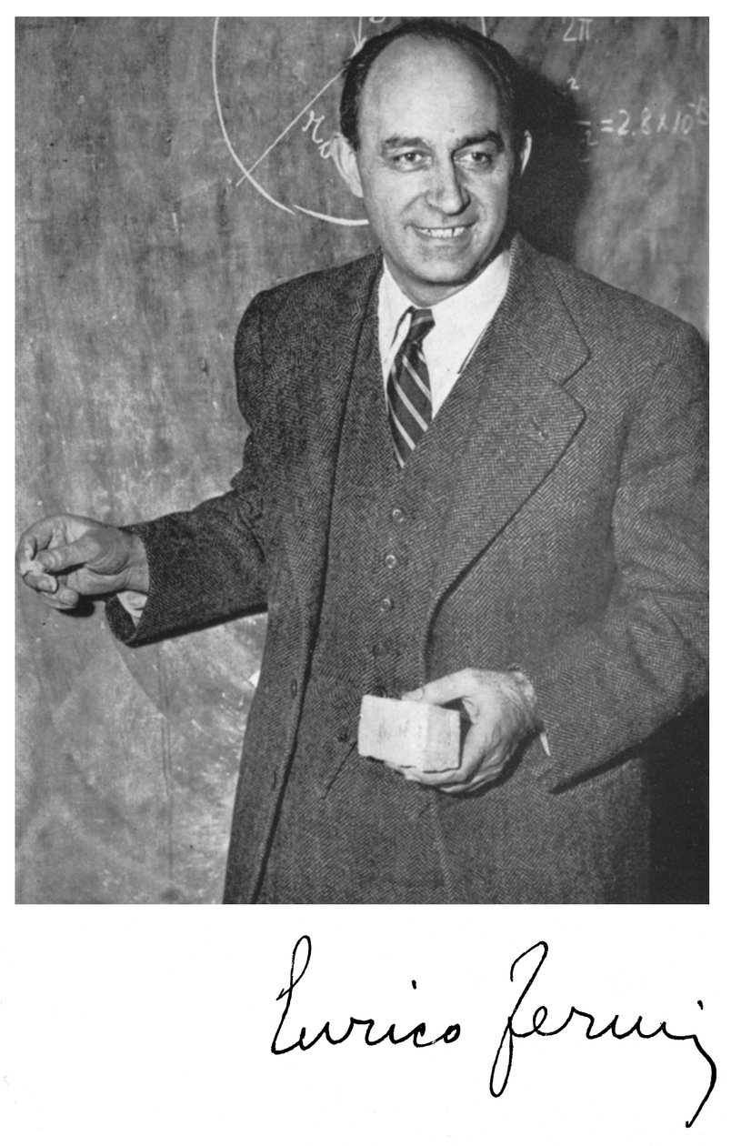 Enrico Fermi, italienskfödd amerikansk kärnfysiker av Unbekannt