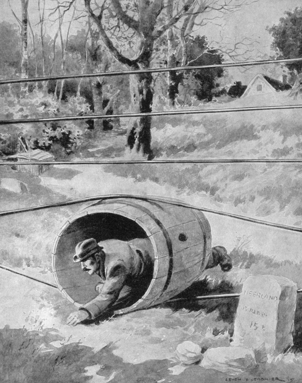 Inresa i Holland från den belgiska gränsen, 1915 av Unbekannt