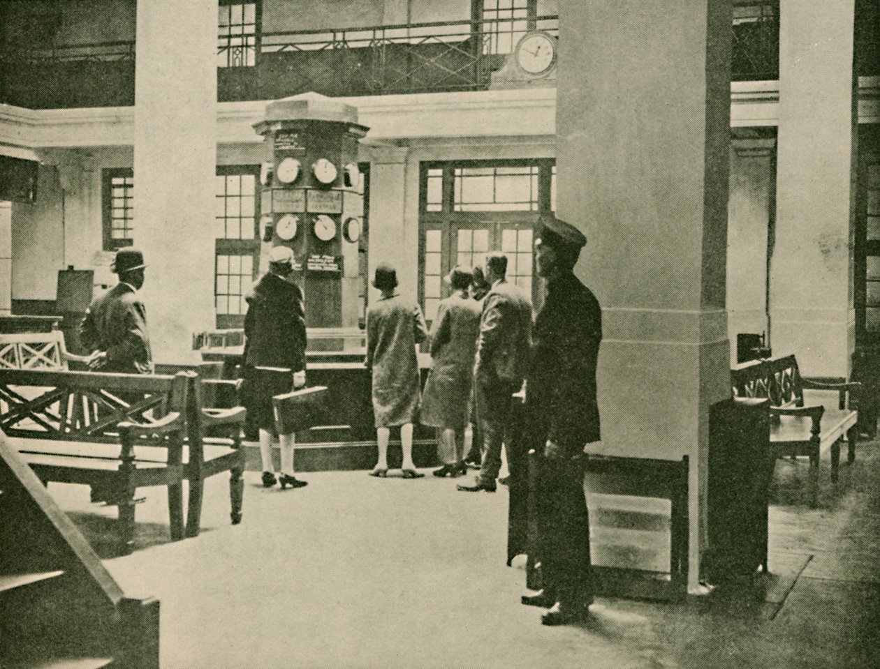 Entréhallen, London Air Station, 1927 av Unbekannt
