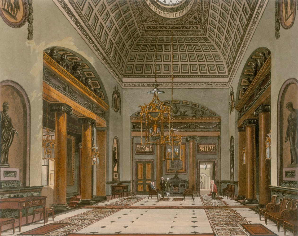 Entréhallen till Carlton House, Westminster, London av Unbekannt