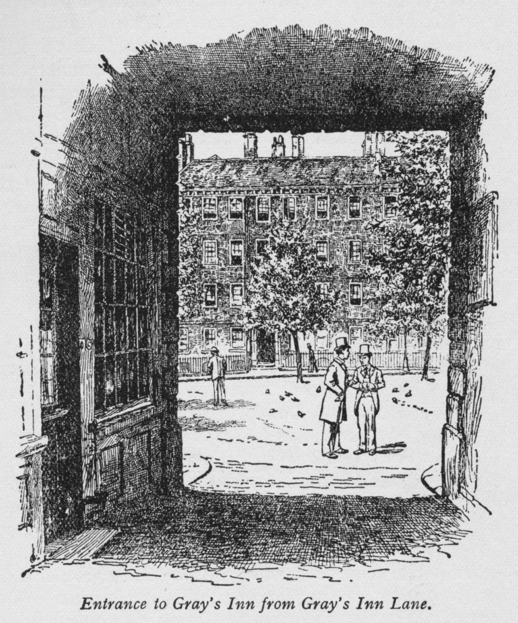 Ingång till Grays Inn från Grays Inn Lane, c1918 av Unbekannt