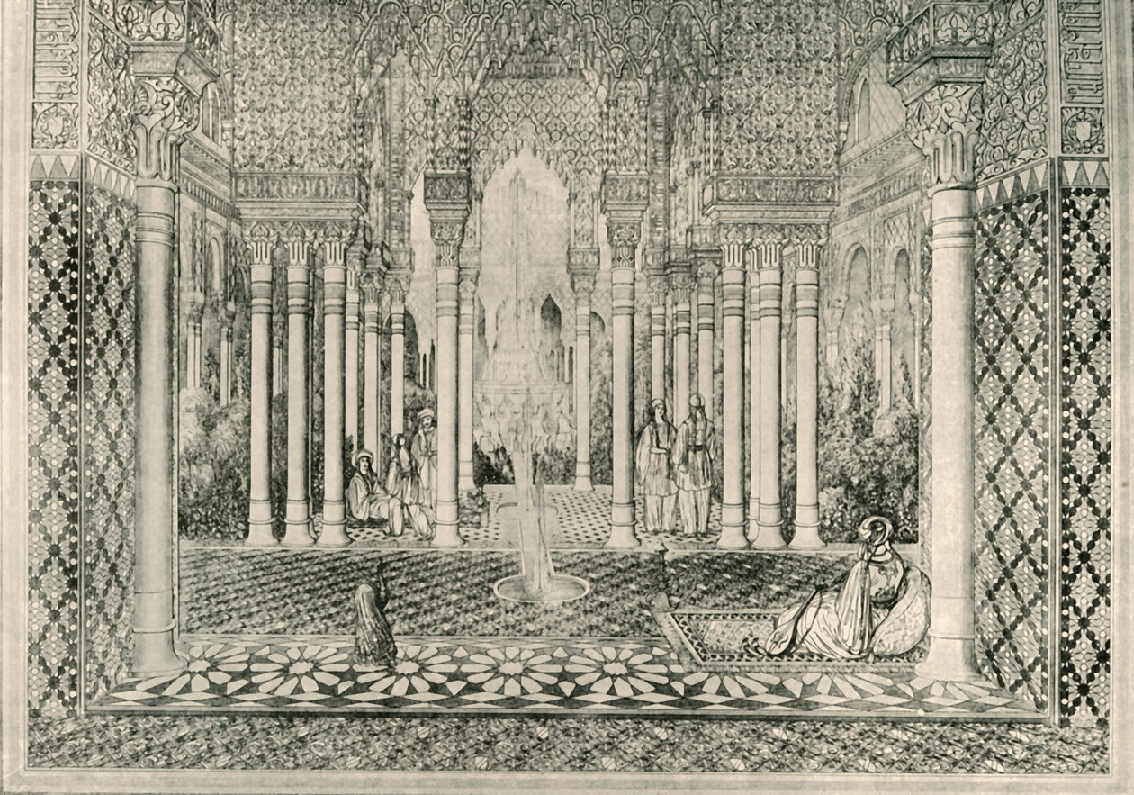 Ingången till Lions Court, 1800-talet, 1907. av Unbekannt