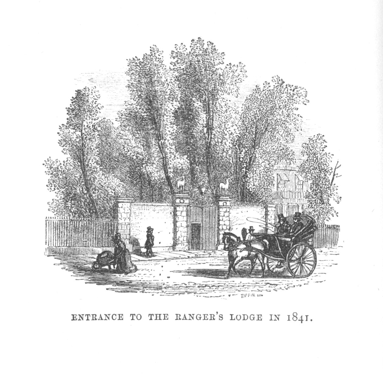 Ingången till Rangers Lodge 1841, c1870 av Unbekannt