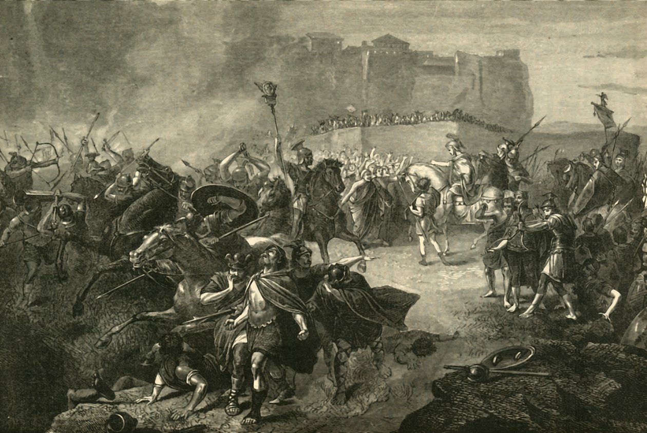 Belisarius intåg i Rom, 536 AD, 1890. av Unbekannt