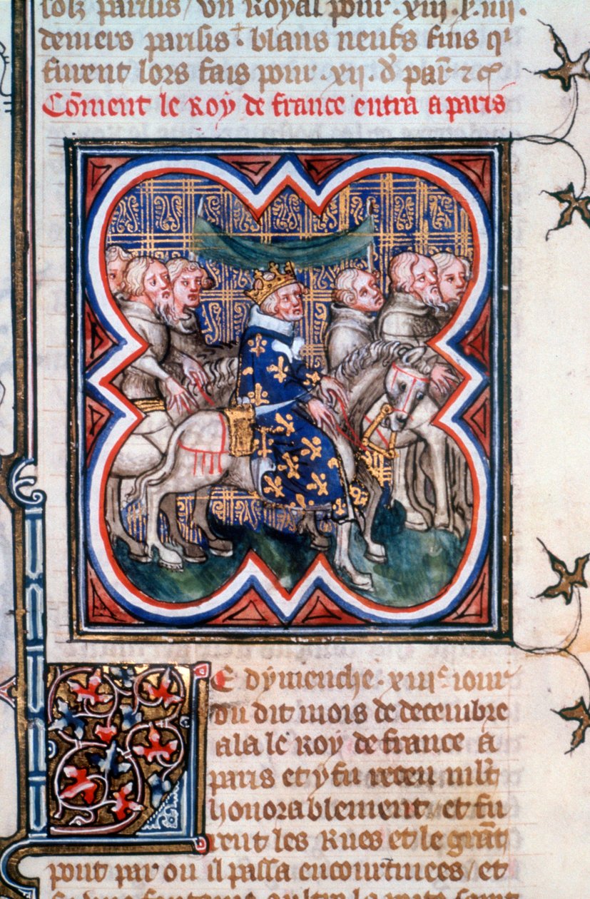 Johannes II:s inresa till Paris, juli 1360, 1375-1379 av Unbekannt
